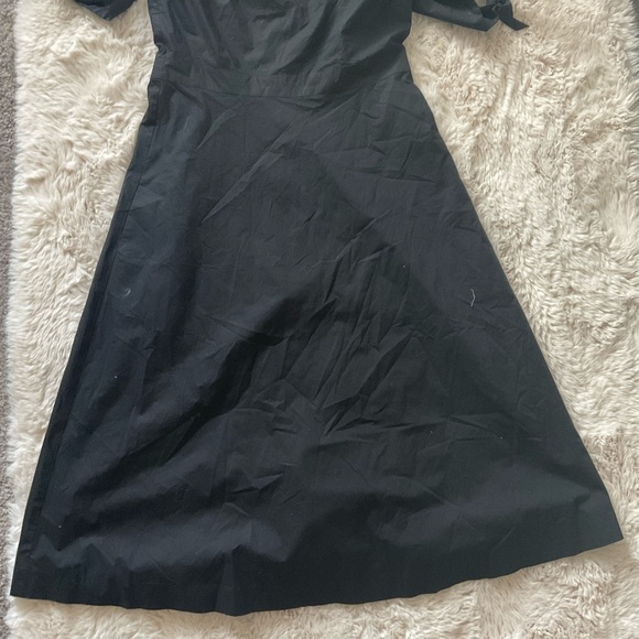 Ann taylor smocked back off shoulder midi dress - Picture 7 of 9